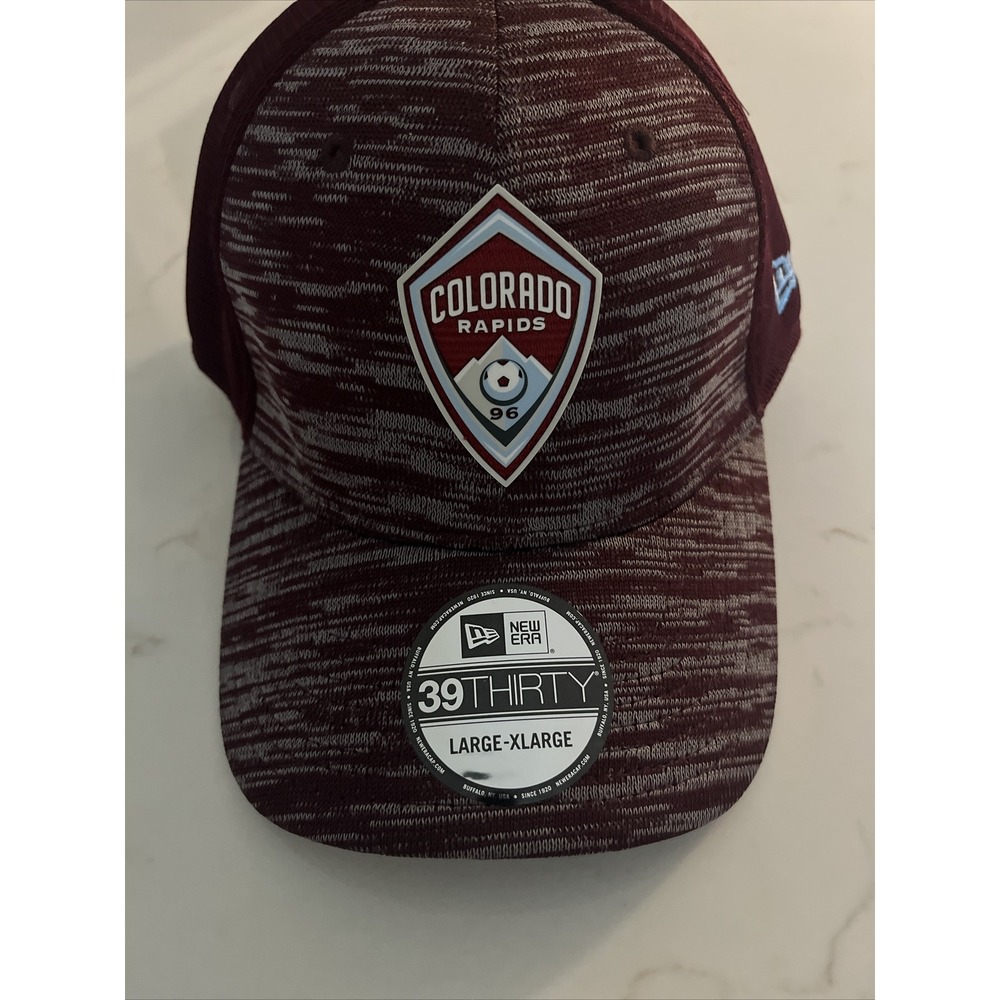 Colorado Rapids New Era Large X-Large L/XL Hat Cap 39Thirty Fitted MLS Soccer